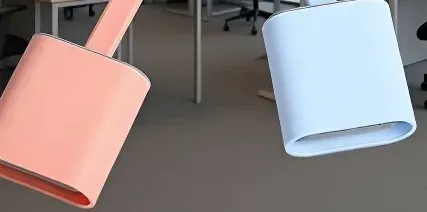 Space-saving wall-mounted toilet brush in compact bathroom