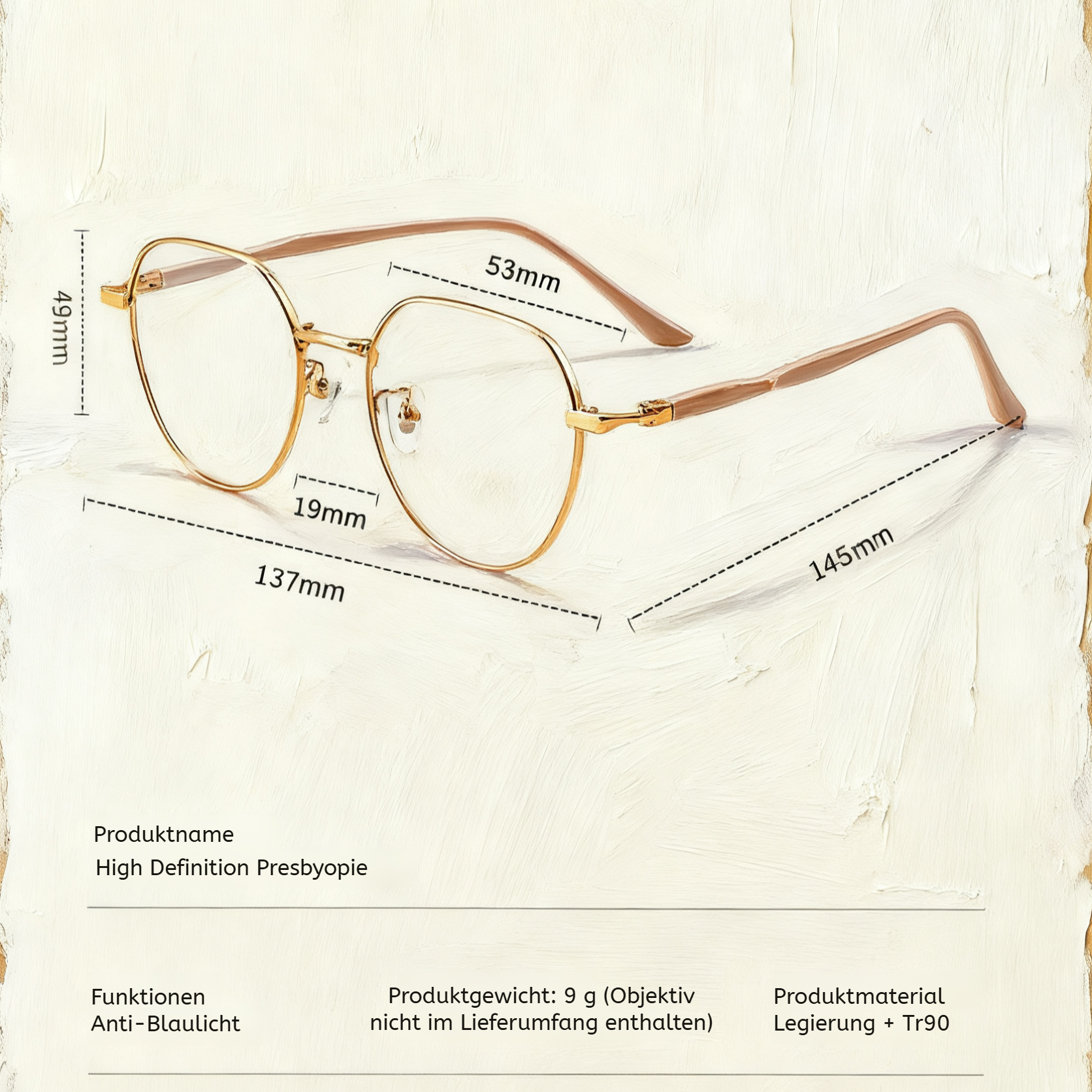 Modische HD-Anti-Blaulicht-Lesebrille