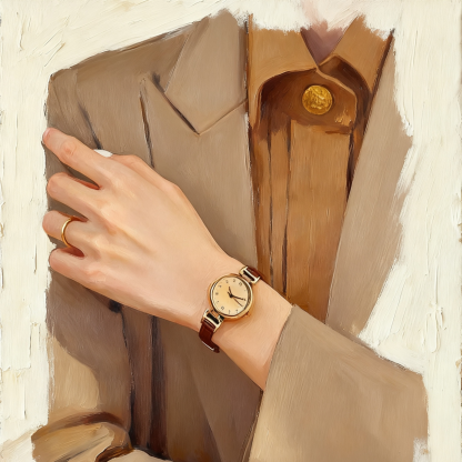 Vielseitige Vintage-Armbanduhr mit feinem Band und edlem Design