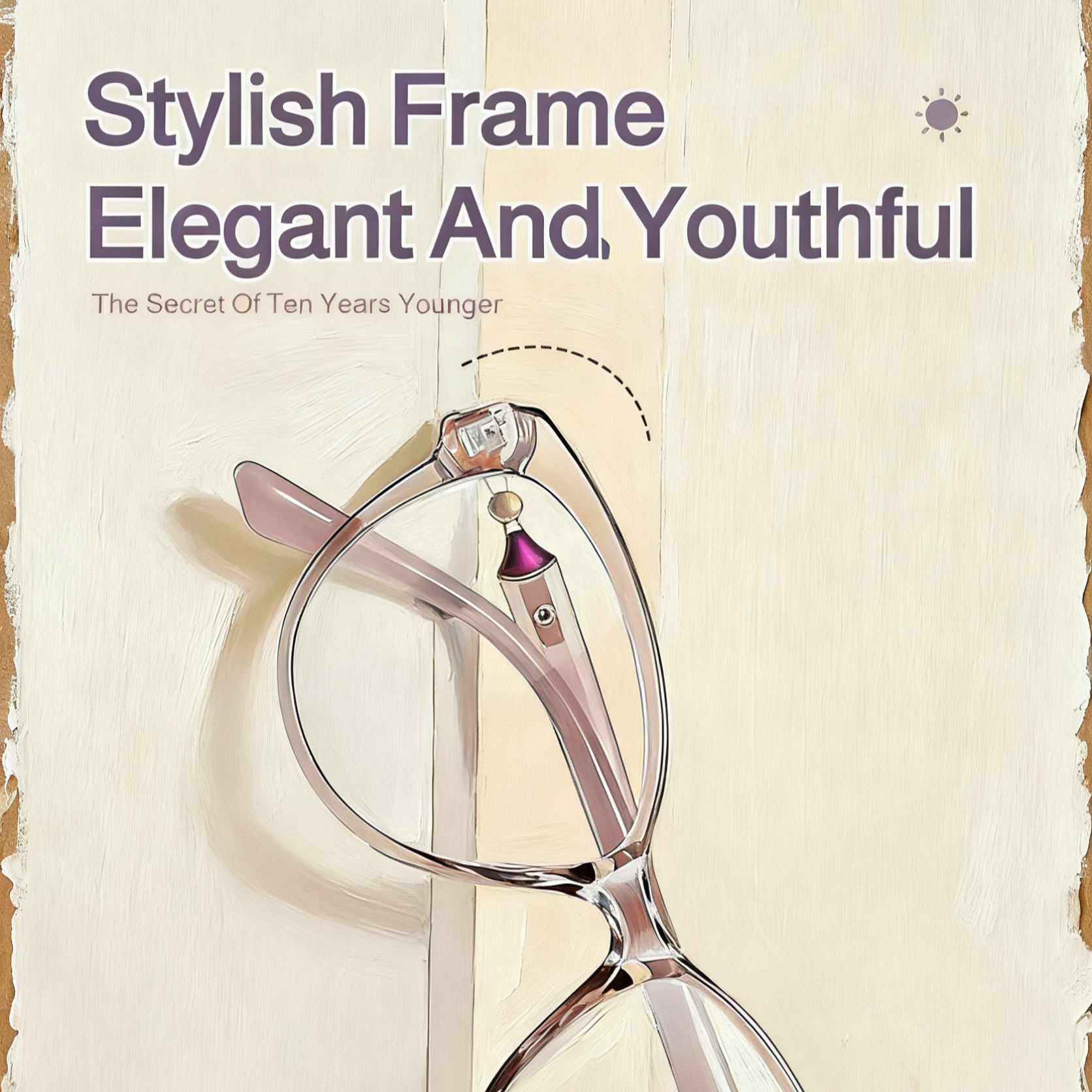 Verjüngende Katzenaugen-Brille mit Blaulichtfilter für Alterssichtigkeit