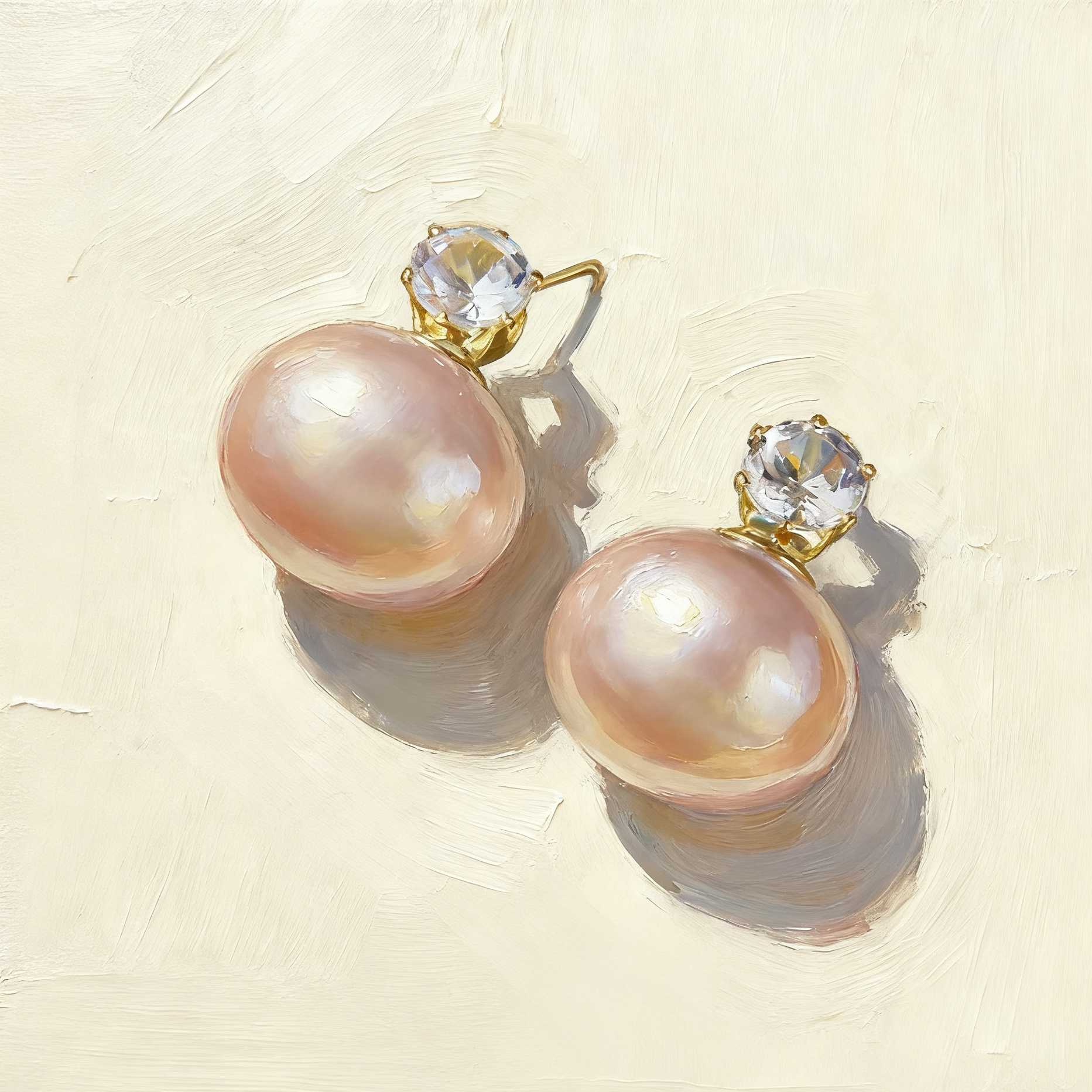 Elegante und schlichte Perlenohrringe