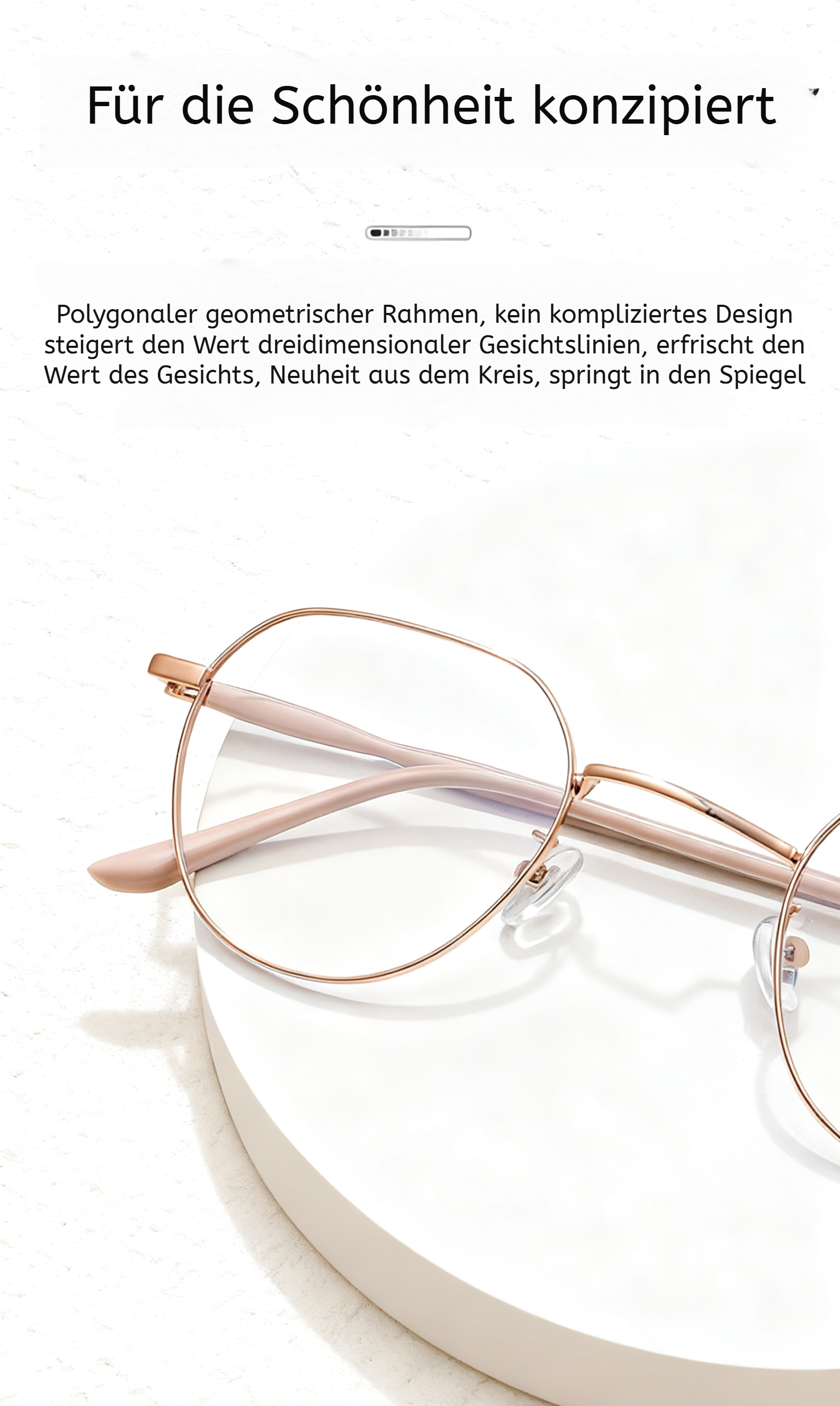 Modische HD-Anti-Blaulicht-Lesebrille mit elegantem Design