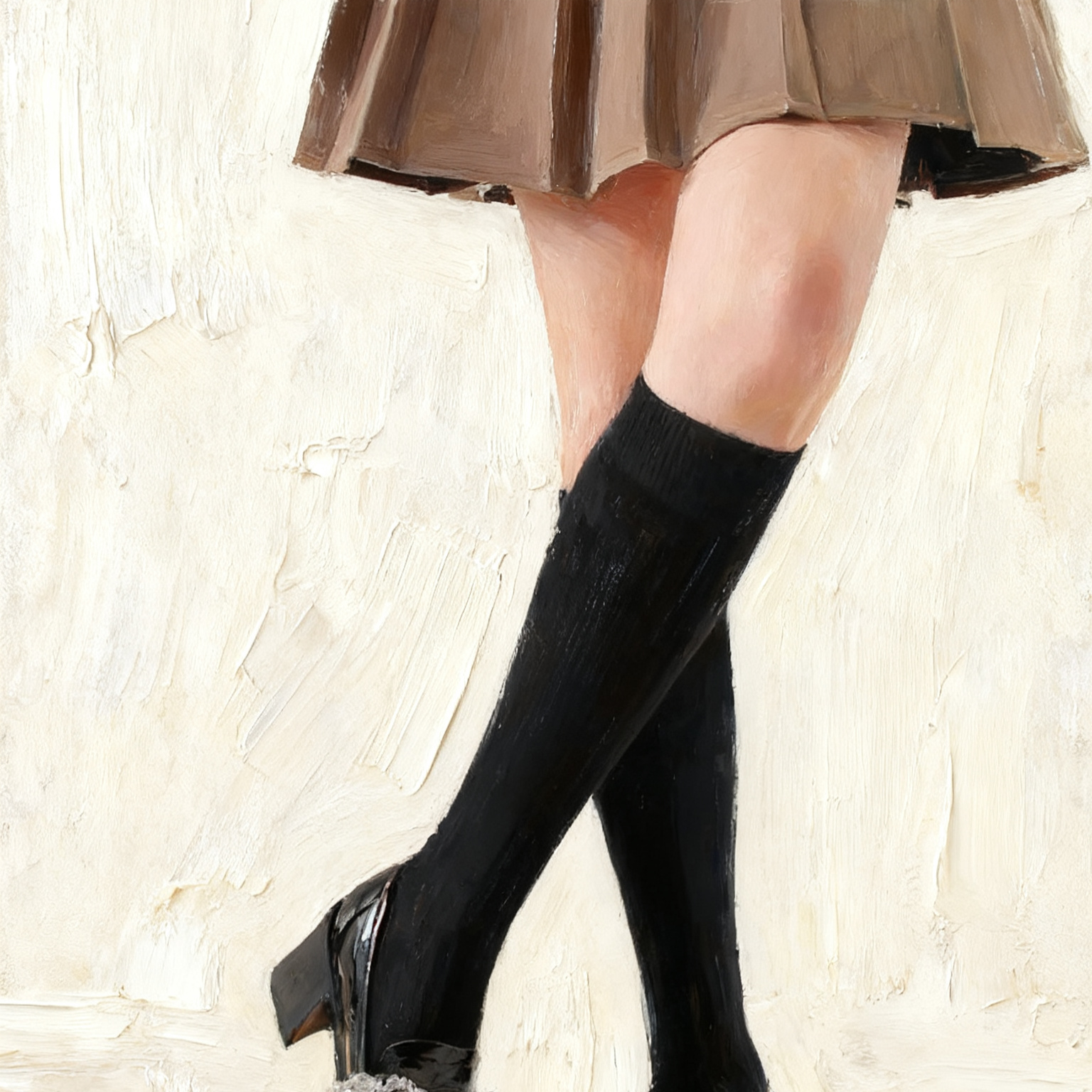 Wollene Wadenstrümpfe