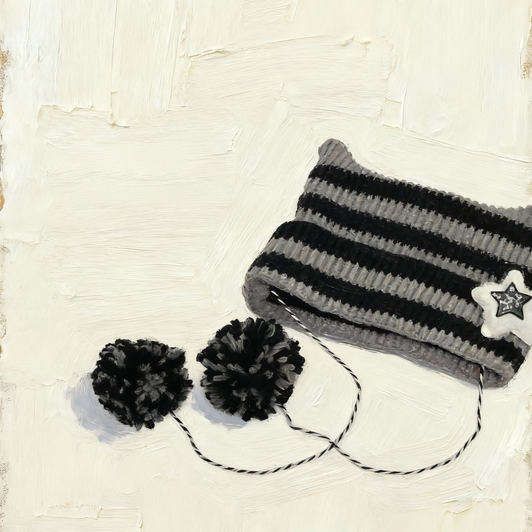 Damen Strickmütze mit Katzenohren – Warm für Herbst und Winter