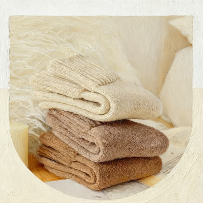 Damen Wollsocken, dick gefüttert, mittelhoch, warm und flauschig