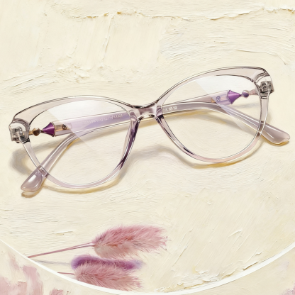 Verjüngende Katzenaugen-Brille mit Blaulichtfilter für Alterssichtigkeit