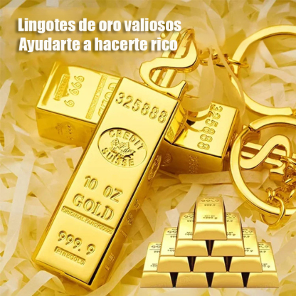 Una cerilla siempre encendida - diseño de mini lingote de oro