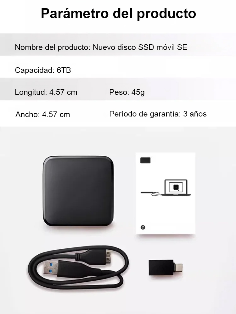SE Nuevo Elemento SSD Unidad de Estado Sólido Portátil Mini