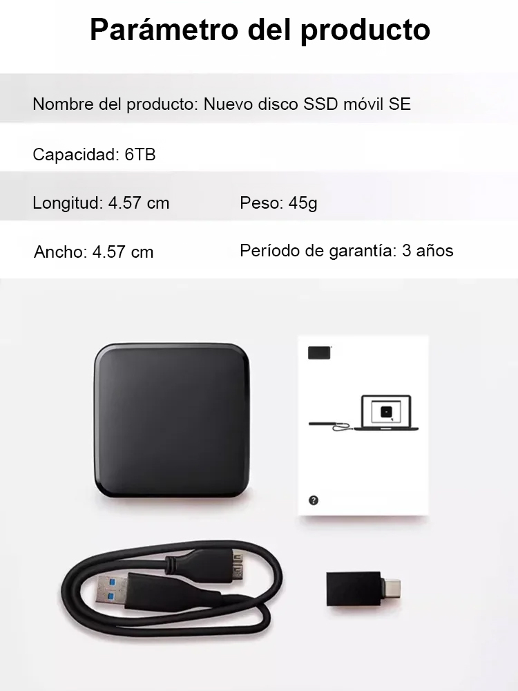 SE Nuevo Elemento SSD Unidad de Estado Sólido Portátil Mini