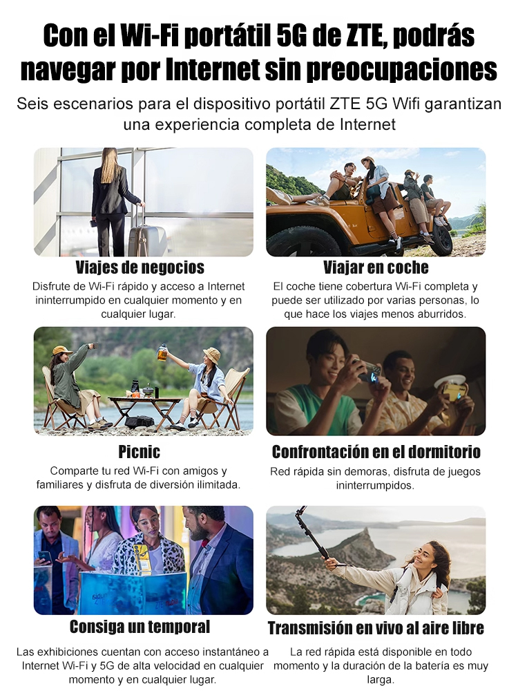 ¡Internet de por vida, un solo pago! WiFi portátil de alta velocidad al precio de una comida.