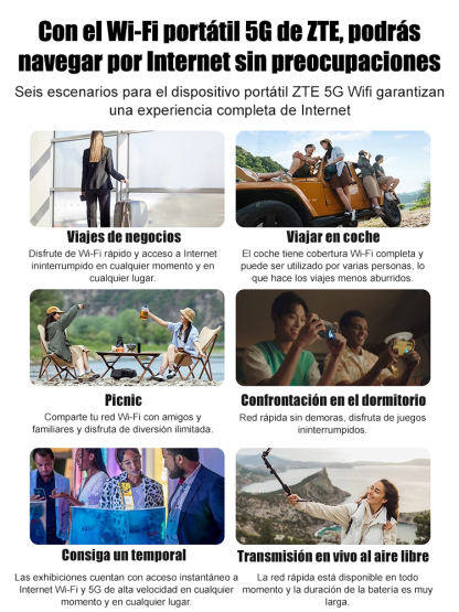 ¡Internet de por vida, un solo pago! WiFi portátil de alta velocidad al precio de una comida.