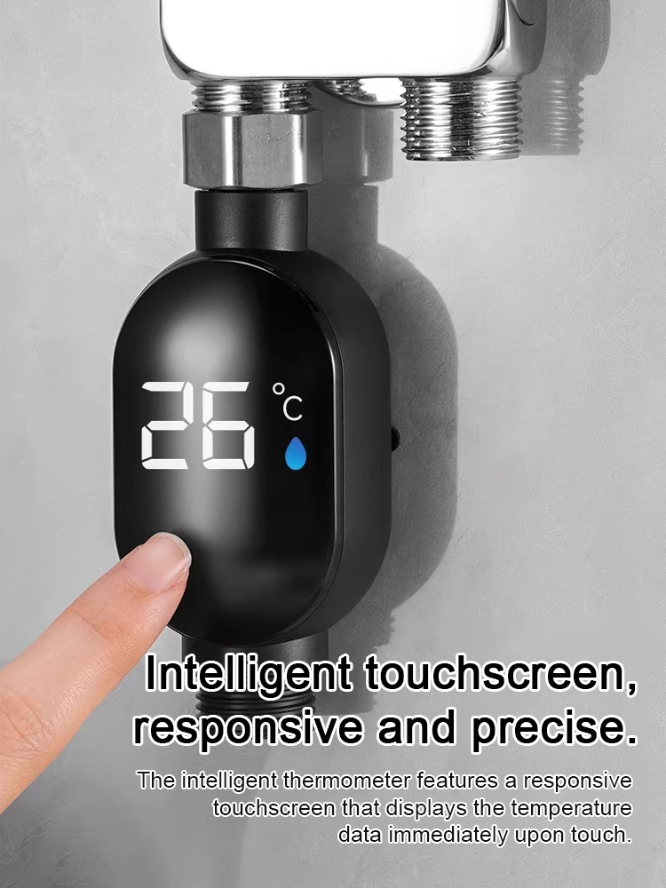 Monitor de temperatura para regadera, inteligente e impermeable