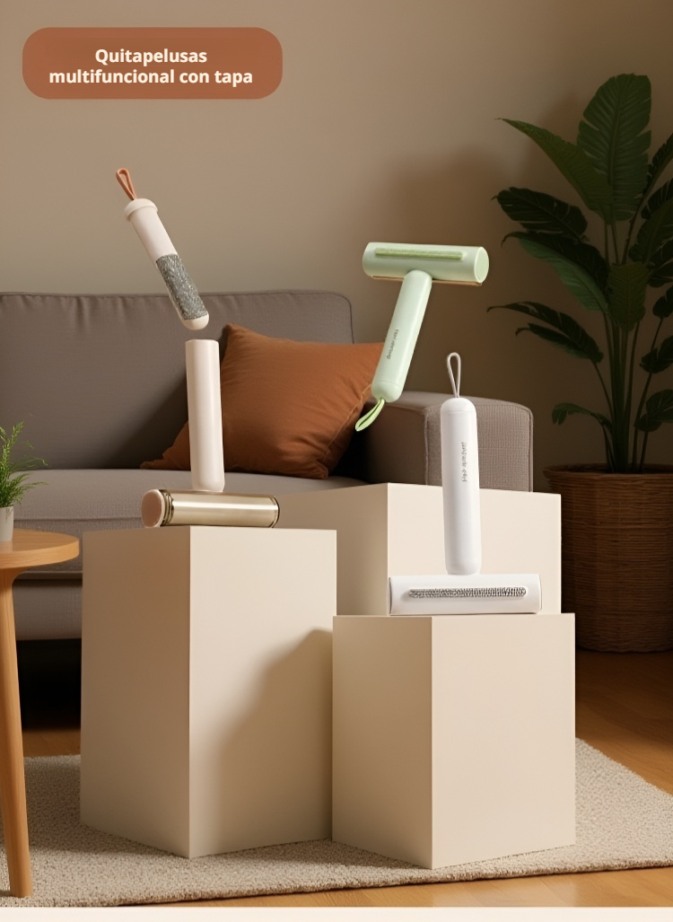 Rodillo quitapelusas ancho 3 en 1 para ropa y muebles