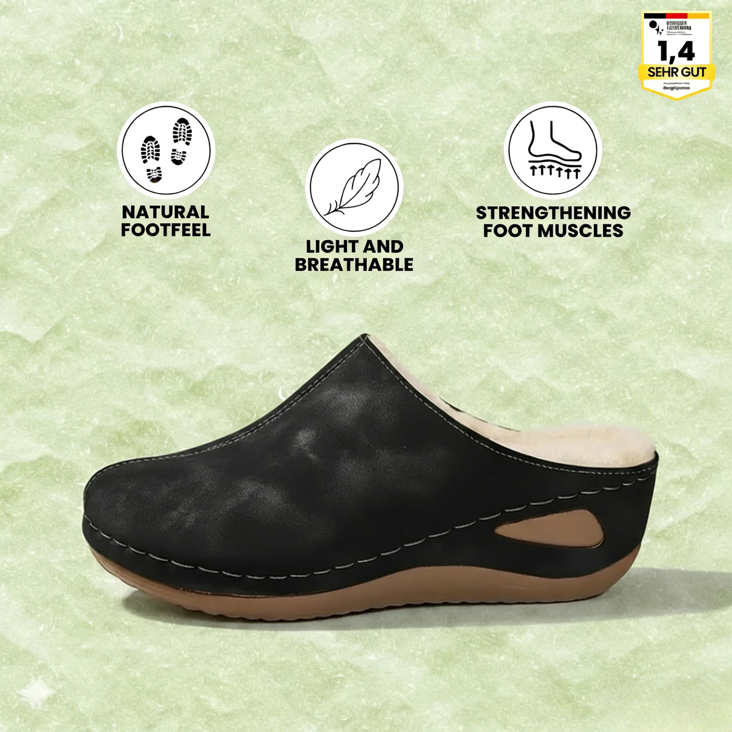 Vivastep - ergonomic and non-slip winter slippers for pain relief