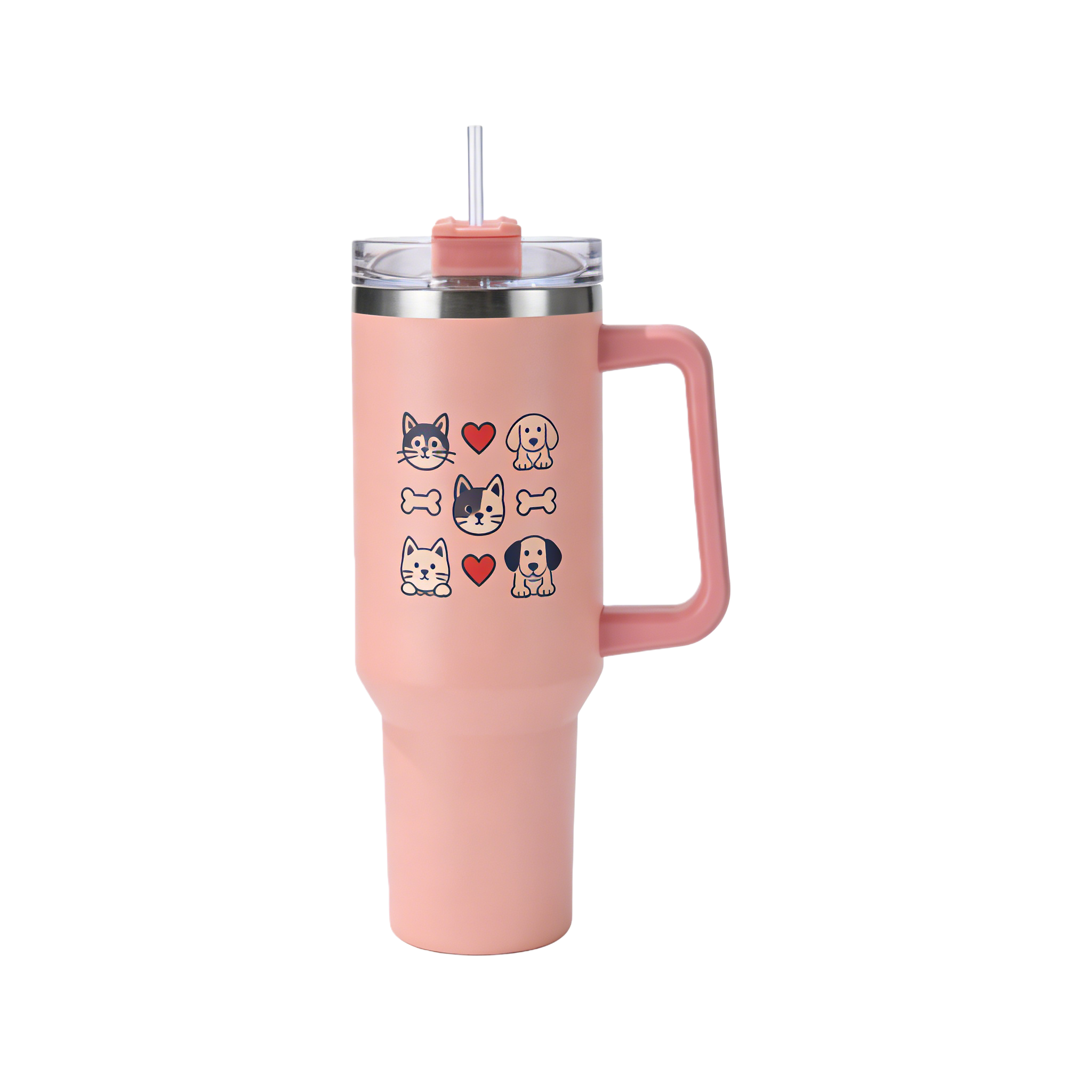 Double-Layer Vacuum Insulated 304 Stainless Steel Travel Mug for Cars