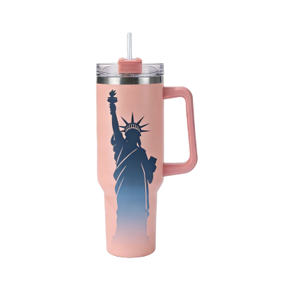 Double-Layer Vacuum Insulated 304 Stainless Steel Travel Mug for Cars