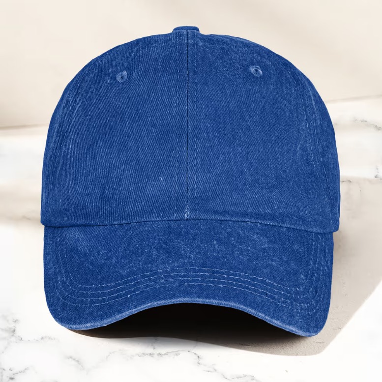 Name In Nautical Flags - Personalized Distressed Denim Cap