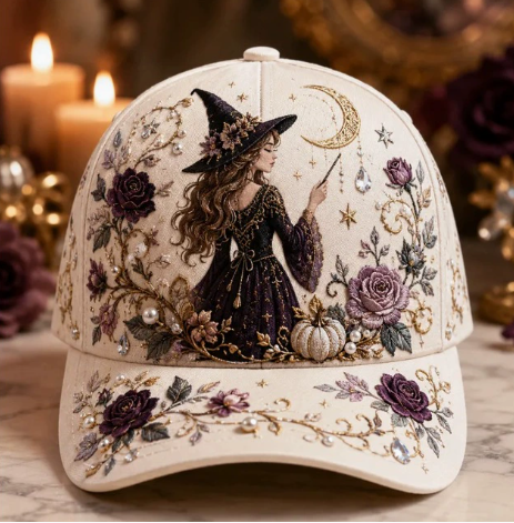 🔥 Last day—save 49% instantly: Halloween-themed 3D embroidered hat.