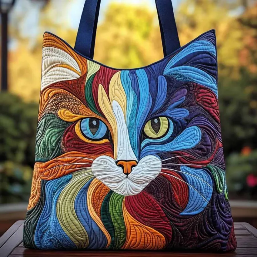 Swirly Ragdoll Quilted Tote Bag GFTONT1876