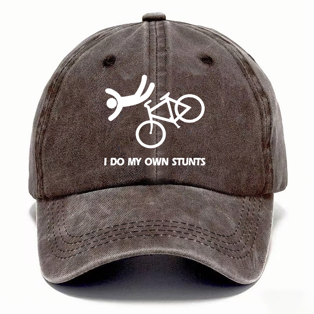 I Do My Own Stunts Hat | Vintage Washed Baseball Cap