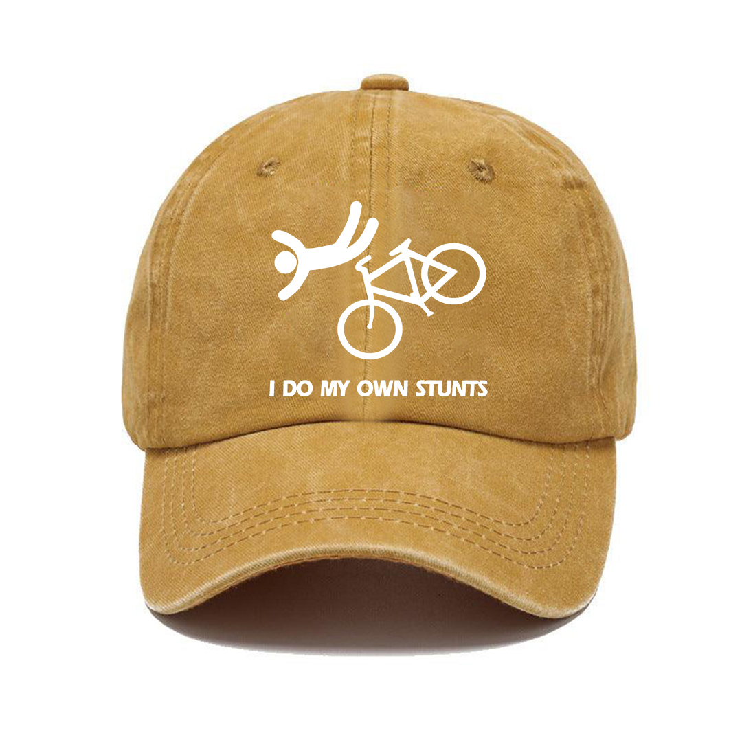 I Do My Own Stunts Hat | Vintage Washed Baseball Cap