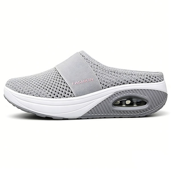 Diabetic Air-Cushion Slip-On Walking Shoes, Orthopedic Diabetic Slippers, with Arch-Support for Women