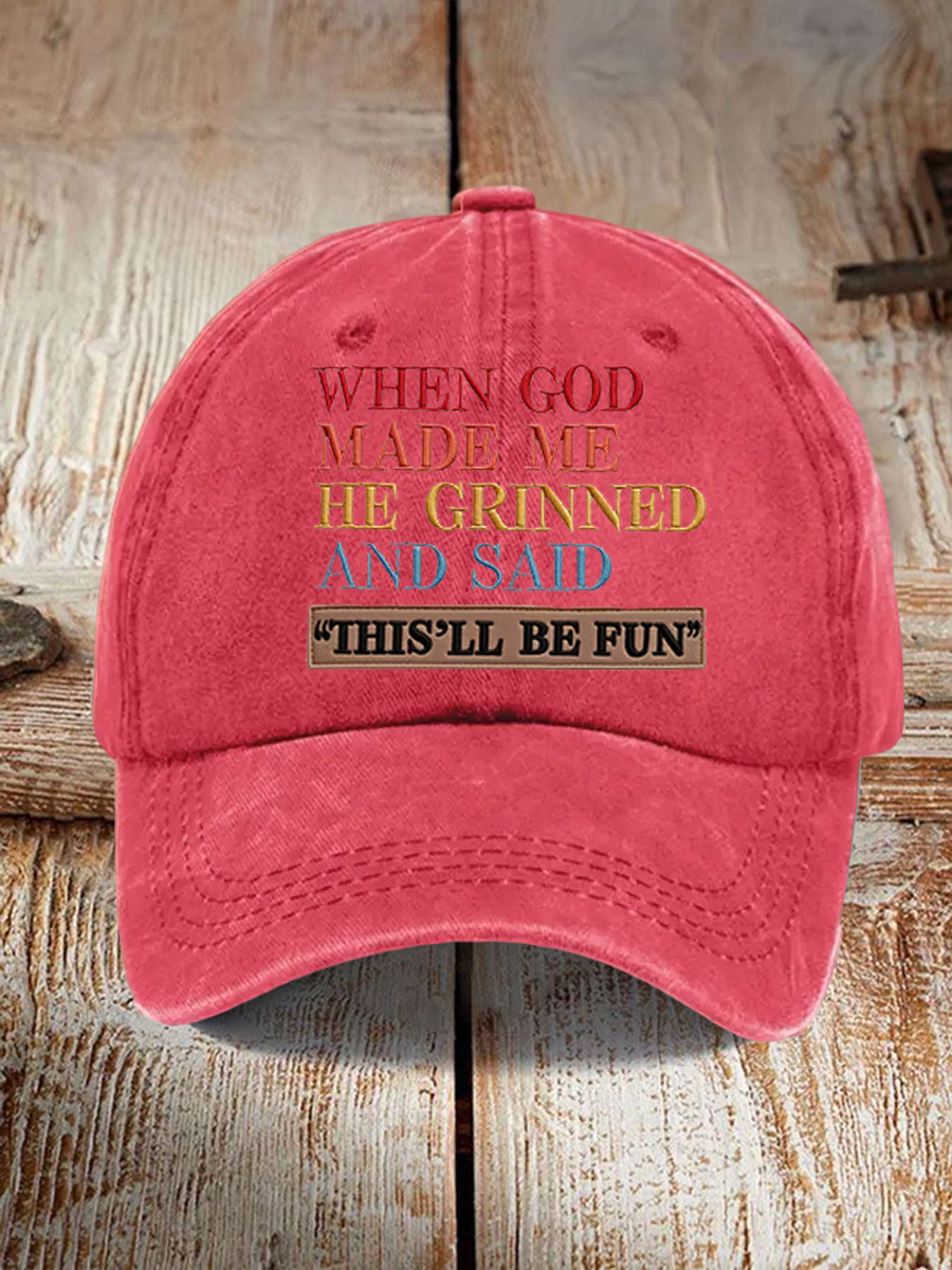 Unisex Faux Embroidered Faith Baseball Hat