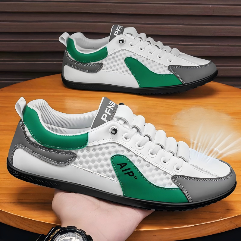 Men’s Breathable Mesh Slip-On Half Slippers