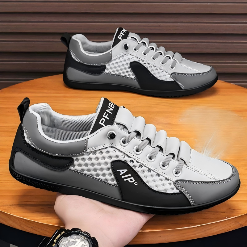 Men’s Breathable Mesh Slip-On Half Slippers