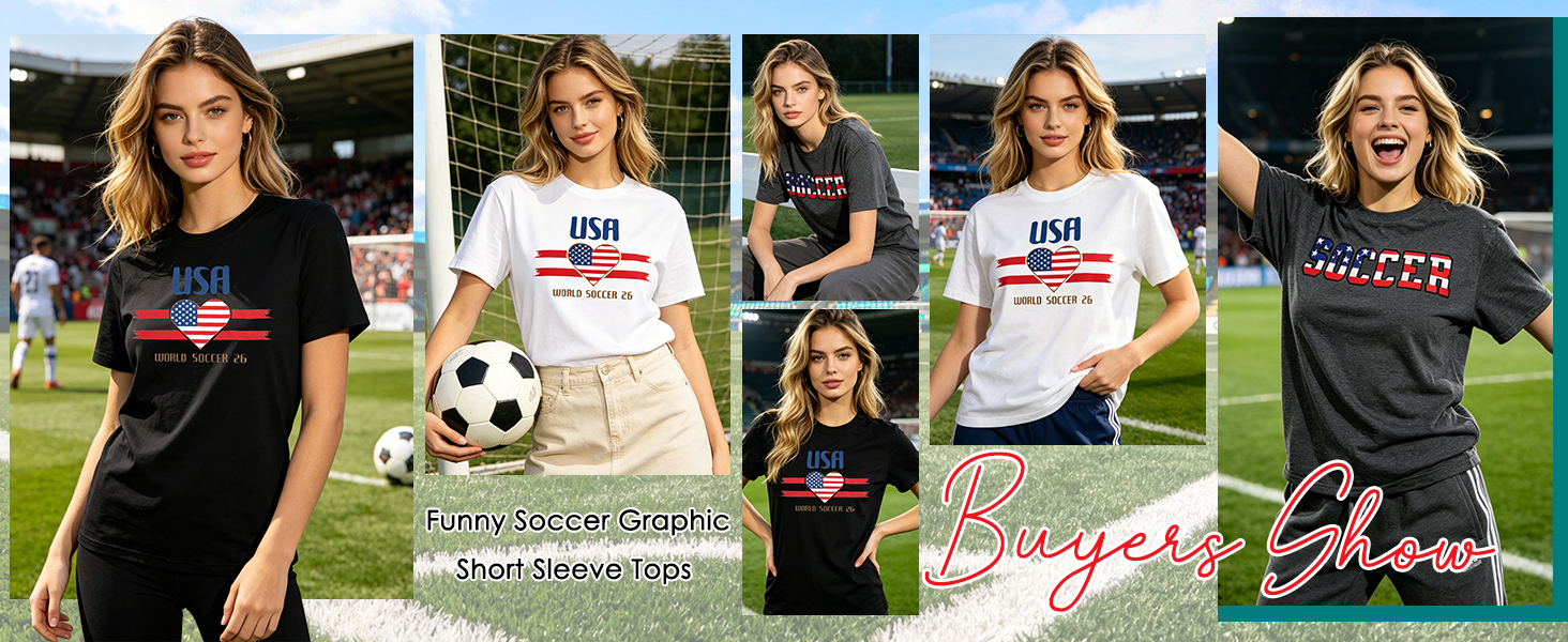 Soccer Cup 2026 Shirt for Women