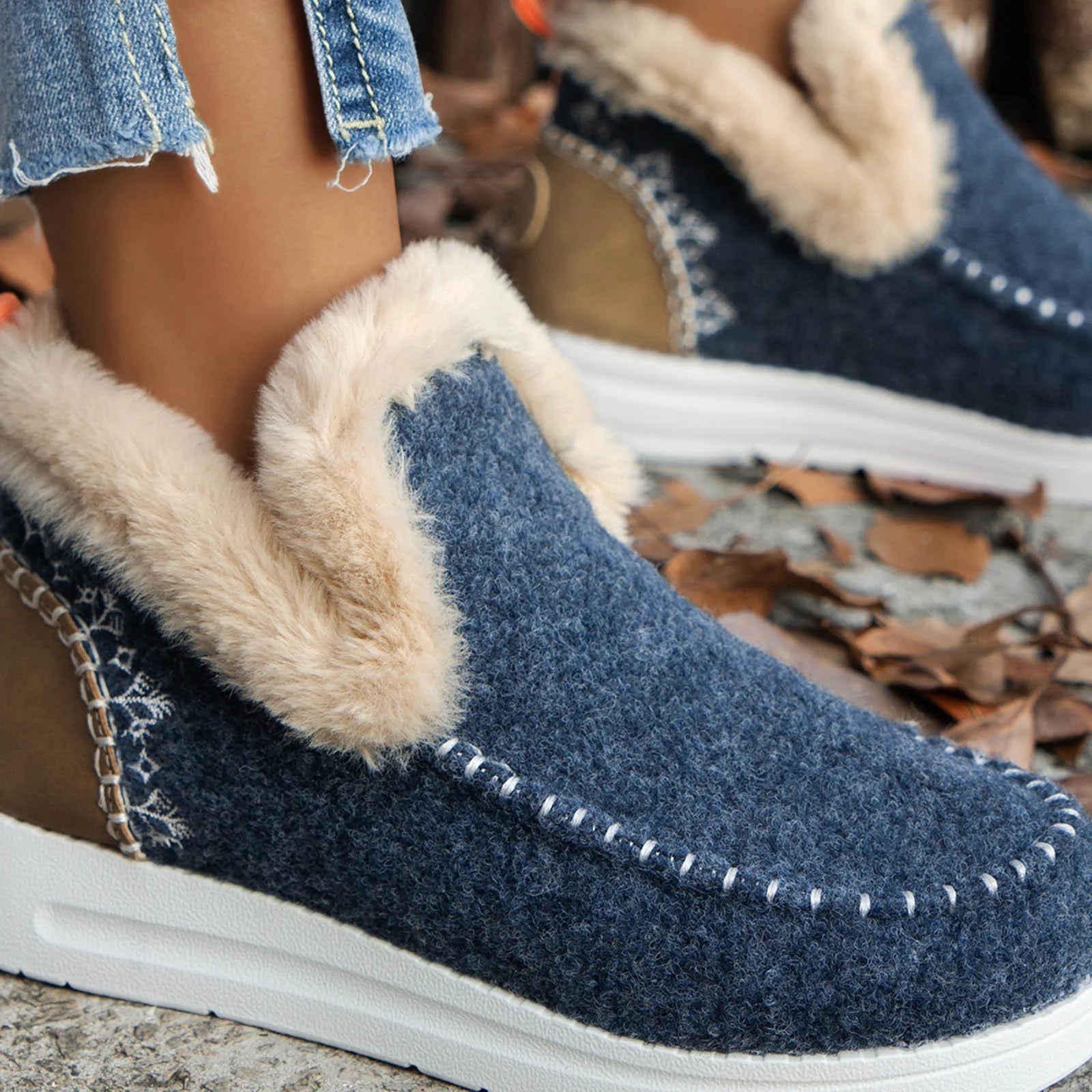 🔥Christmas Day Sale OFF🔥 - Kickly Orthopedic Fleece Slip-On Boots