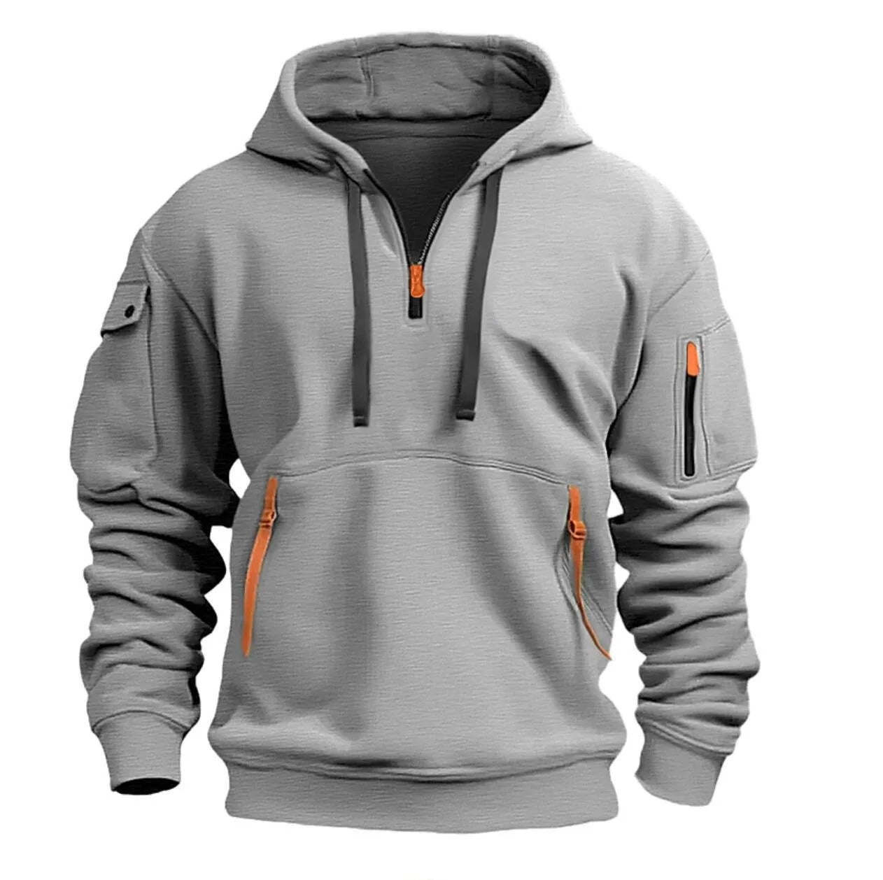 Men's Hooded Half-Zip Sweater