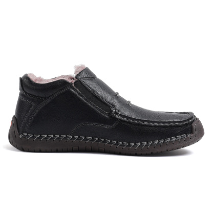 （Free shipping）⏰Limited Time Sale 70% OFF-Men’s Handmade Premium Leather Slip-On Driving Boots – Wide Toe, Arch Support, Waterproof, Pressure Relief, Non-Slip Sole&Warmth for Casual, Travel & Outdoor