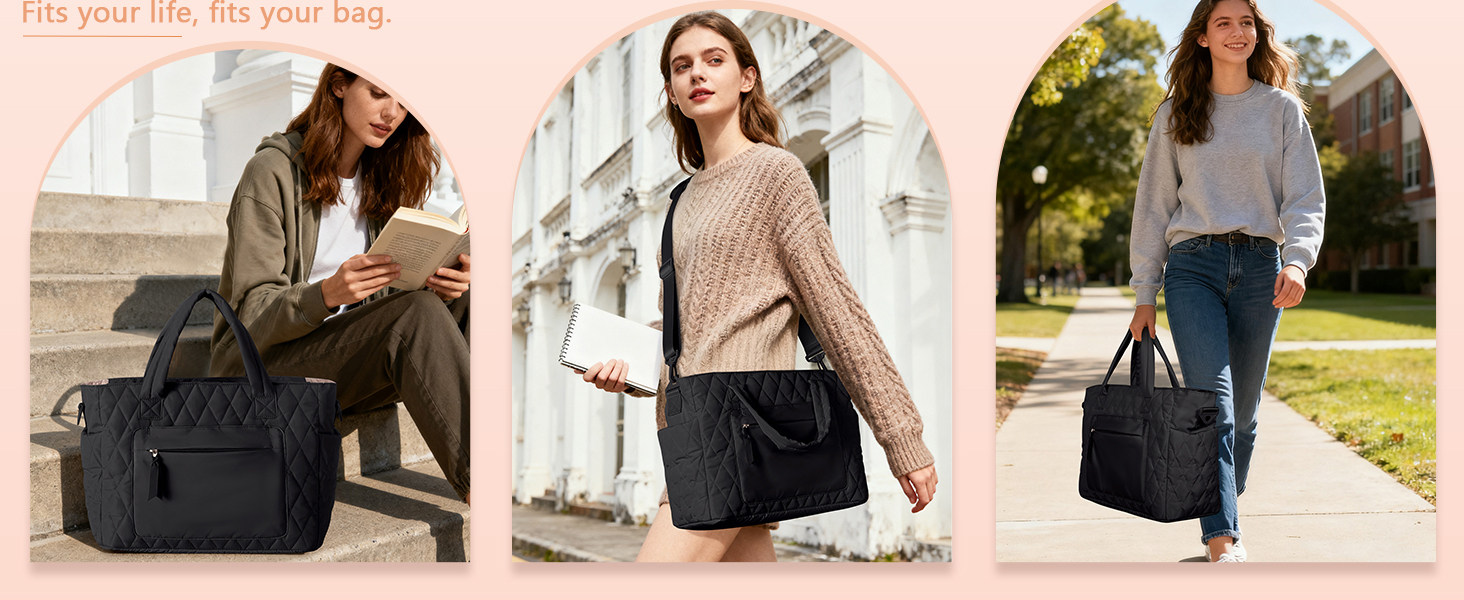 large travel tote bag for women