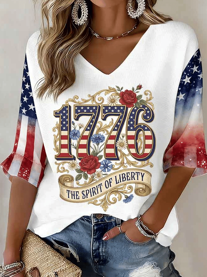 Women's 250th Anniversary Print Casual Top