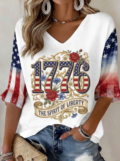 Women's 250th Anniversary Print Casual Top