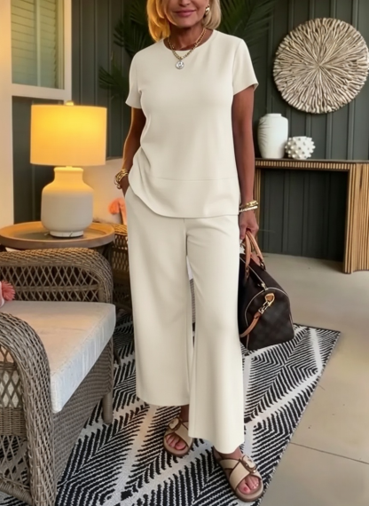 New Arrivals🔥Women's Minimalist Solid-color Buttery-soft Two-piece Set