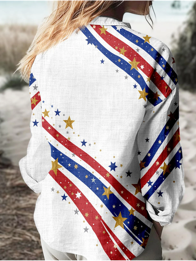 Usa Semiquincentennial Since 1776 Independence Day Blouse