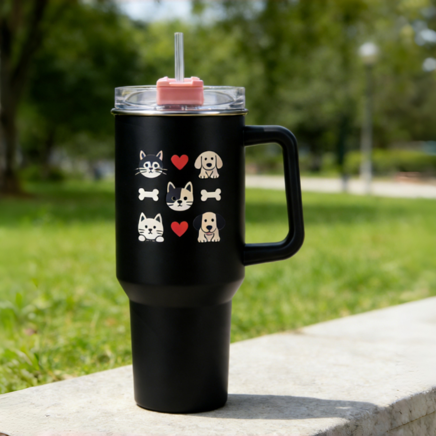 Double-Layer Vacuum Insulated 304 Stainless Steel Travel Mug for Cars