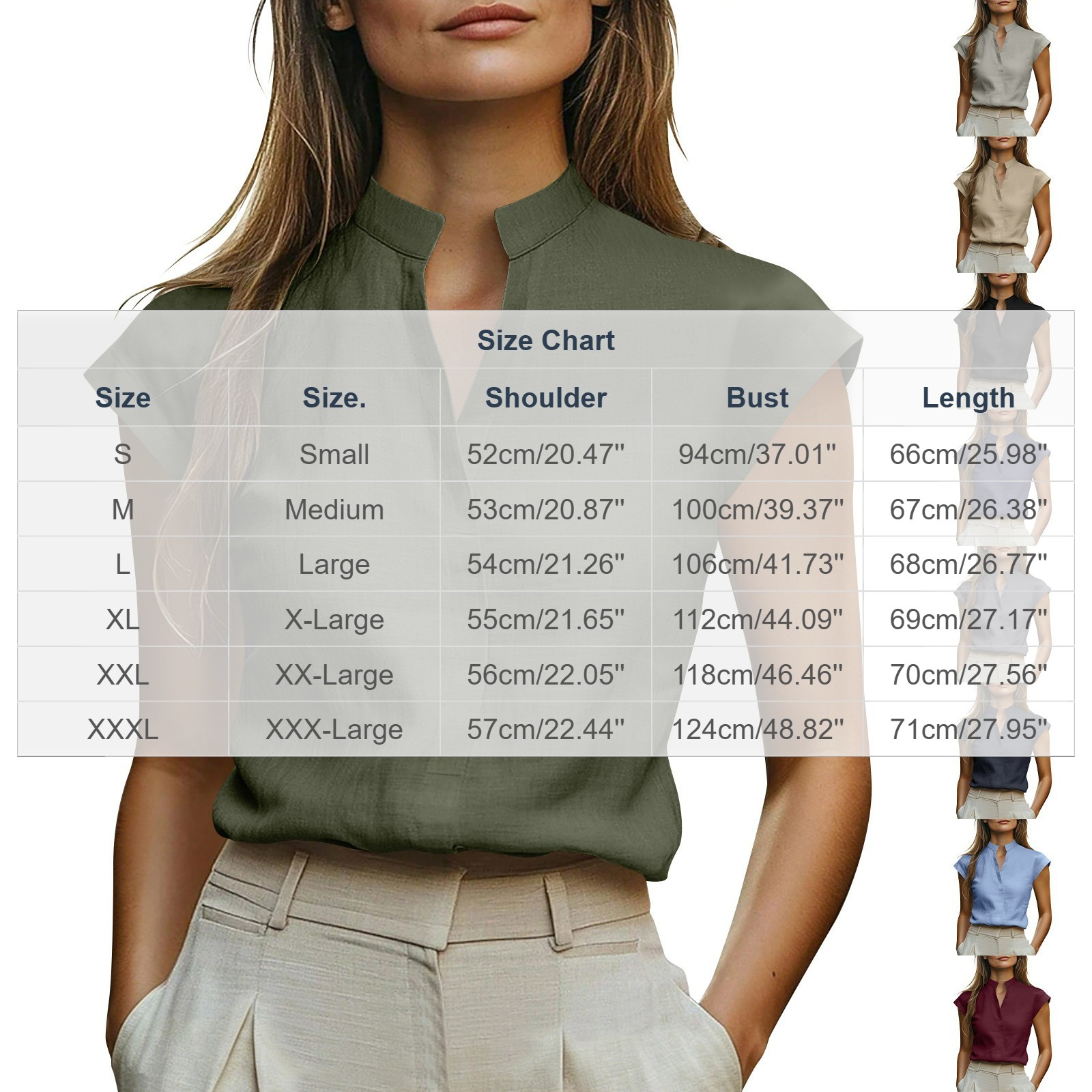 Aezemi V Neck Shirt Tank Womens, Sleeveless Lightweight Work Dressy Tank Tops, Summer Casual Daily Office Blouse for Women, S-3XL