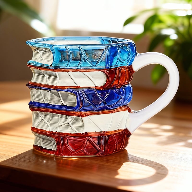 🎁Christmas Sale 49% OFF🎅Novelty 3D Painted Book Mug— Where Literature Meets Art in Your Morning Routine 📚☕