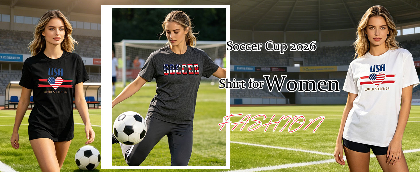 Soccer Cup 2026 Shirt for Women