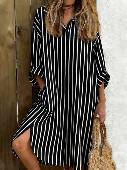 New Arrivals 🔥 Striped cotton and linen blend shirt