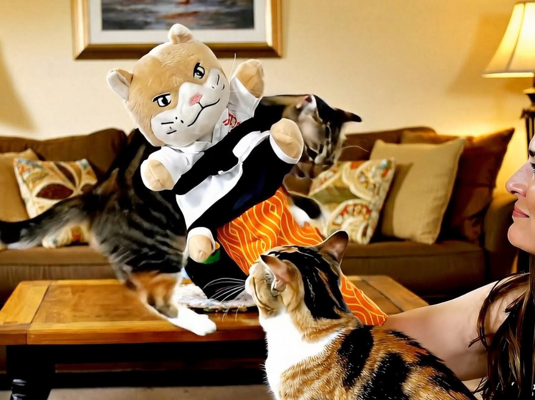 Show Karate Kitty to your cat