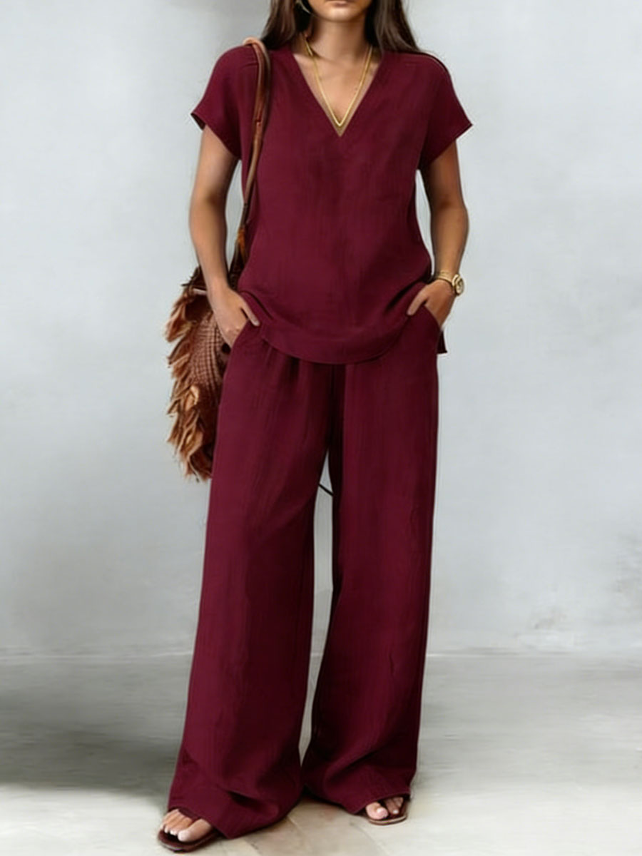 New Arrivals🔥Casual And Cozy Minimalist Linen Two-piece Set