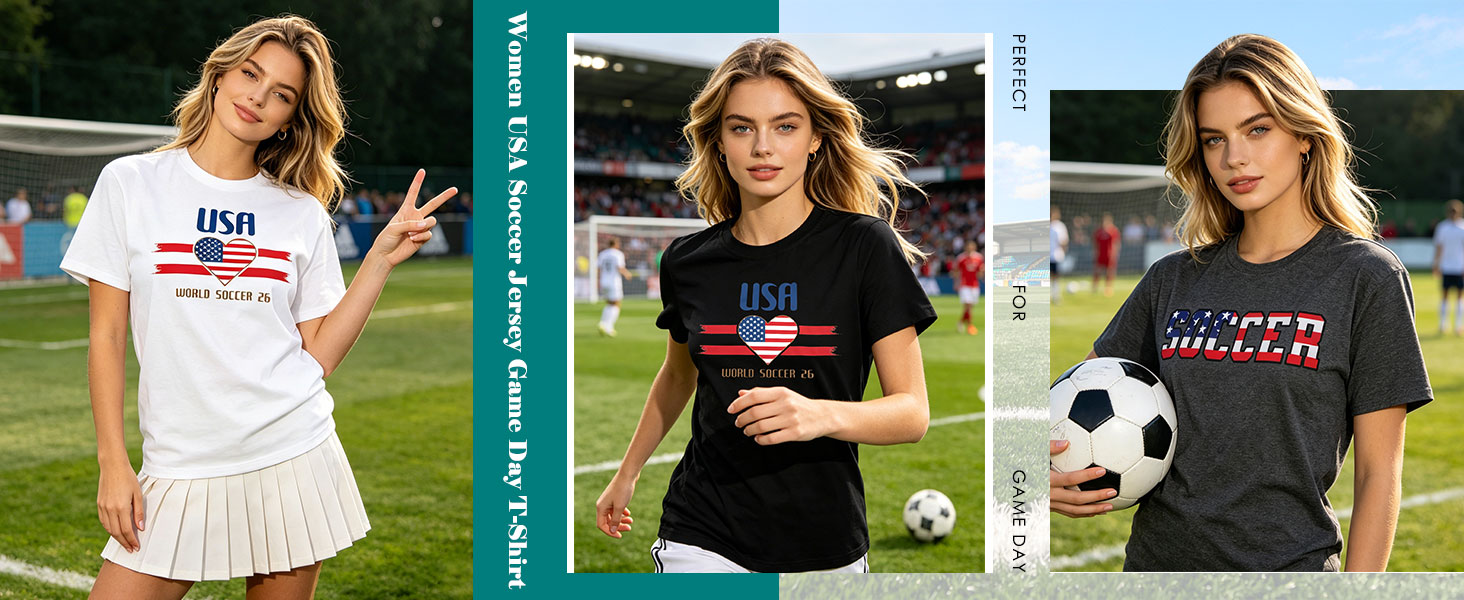 Soccer Cup 2026 Shirt for Women