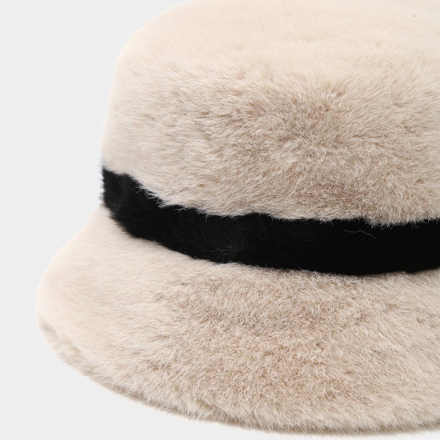 Cozy Faux Mink Bucket Hat - Chic Winter Warmth