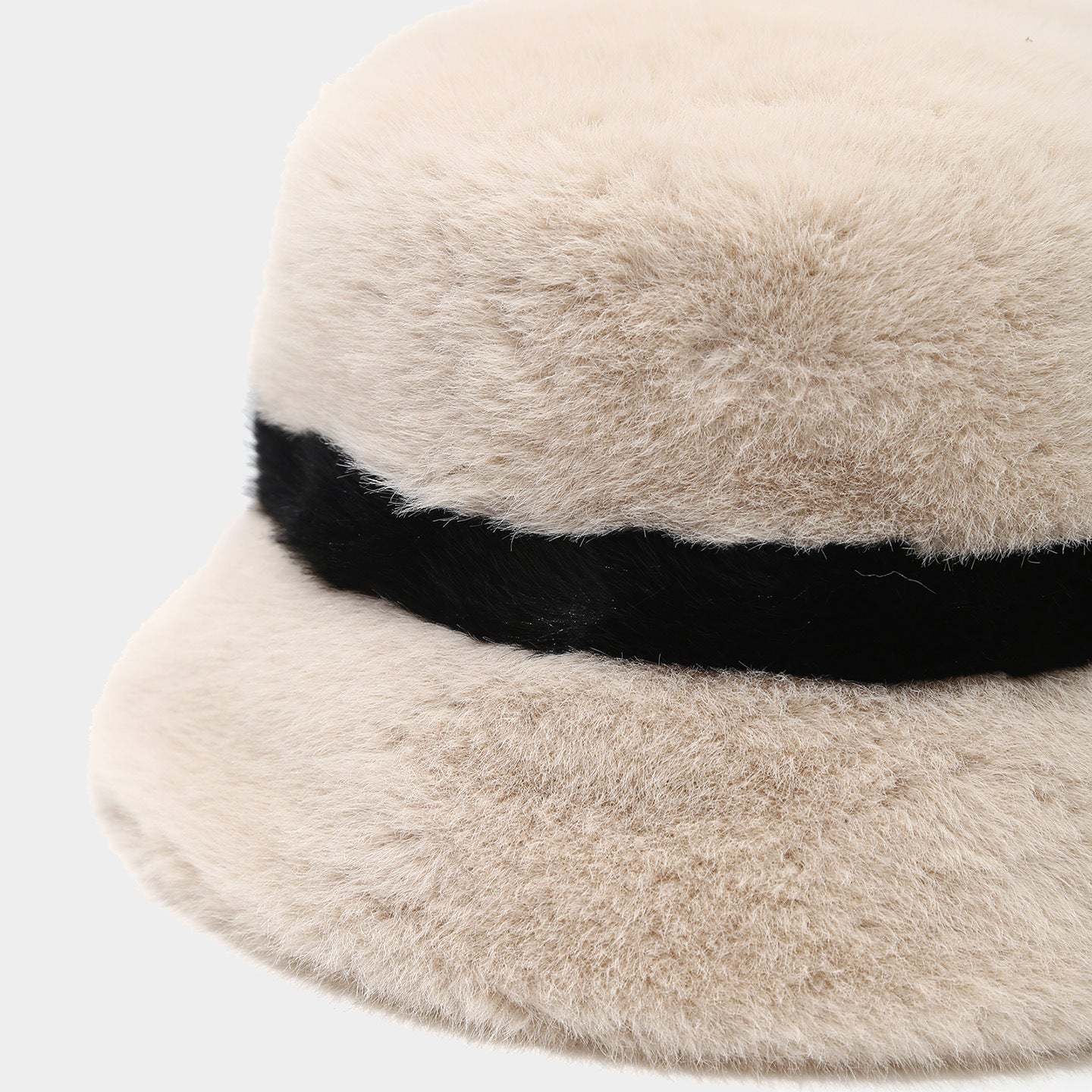 Cozy Faux Mink Bucket Hat - Chic Winter Warmth