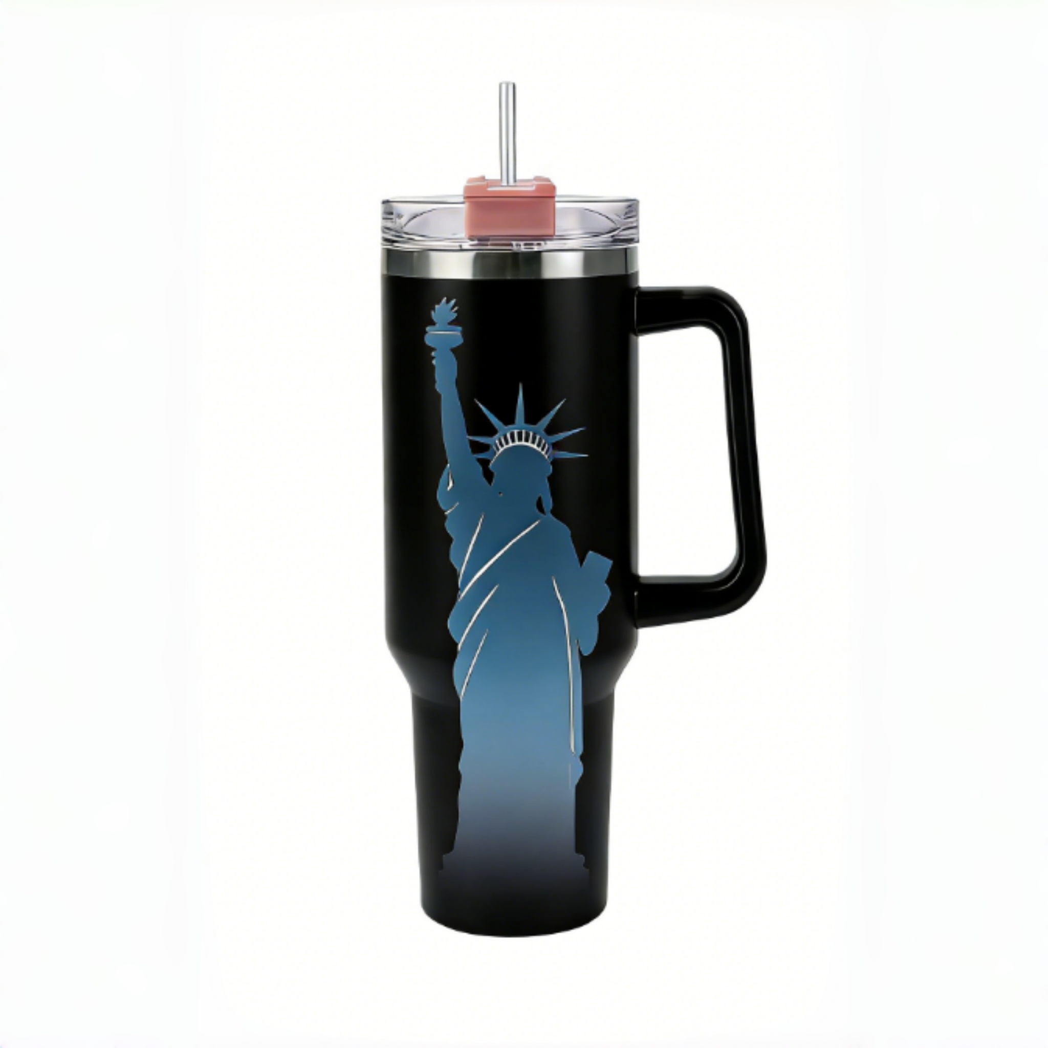Double-Layer Vacuum Insulated 304 Stainless Steel Travel Mug for Cars