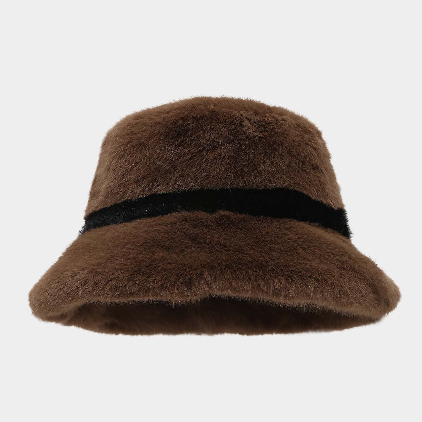 Cozy Faux Mink Bucket Hat - Chic Winter Warmth